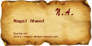 Nagel Ahmed névjegykártya